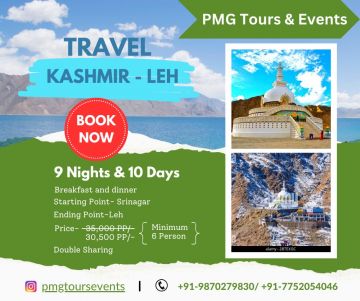 10 Days Leh to Srinagar Tour Package by PMG TOURS & EVENT