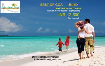 Experience 4 Days 3 Nights Goa Honeymoon Trip Package