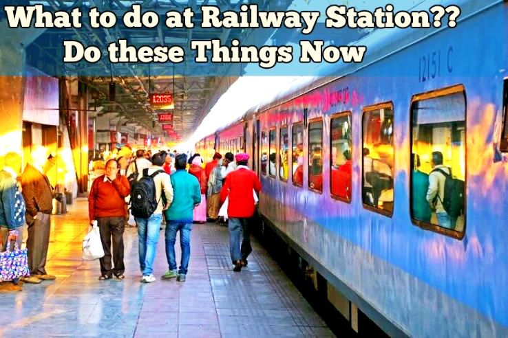 What do you do at the railway station?